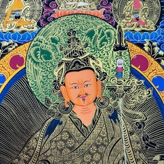 Hand Painted Guru Rinpoche Thangka Painting