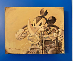 Damian Fulton – Original Artwork – „Ricky Rhino“ Acrylic on Gallery Canvas