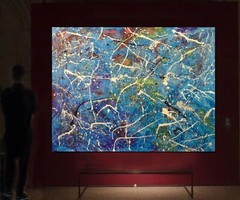 Pollock/Richter style￼ Profession￼al Painting 81” X 62”(6ft 9in)Abstract Modern