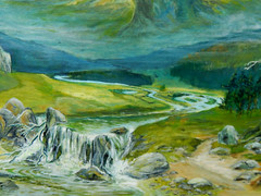 Karlstein Castle, Czech Republic, Original 1983 Oil Painting, Signed, Framed,