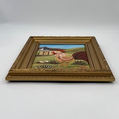Original Rooster Painting by Miami Artist Nuria Mesa „Gallito Kikirikí“