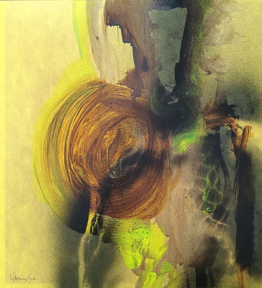 Gloria Allison Cuban Painting Listed Artist 1974 Abstract Cuban Art
