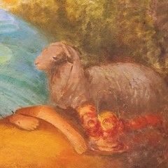 After Francois Boucher – Mid 20th Century Oil, La Marotte
