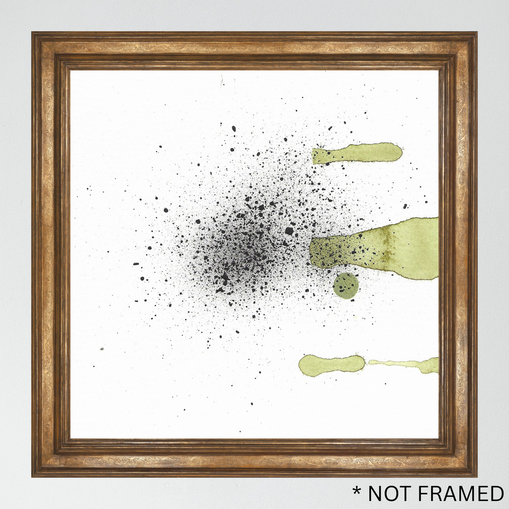 „Stain 42“ Teagan Reasor Original Abstract Painting Acrylic 6×6 SHLERM ARTS