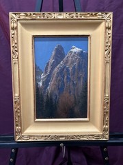 Jacob Collins „Cathedral Rocks“ Oil on Panel 14 1/4″ x 18 ¼”