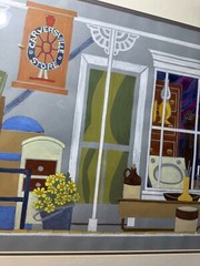 Rare Anita Gronendahl (1941 – 1994) „Carversville Store“ Watercolor Painting