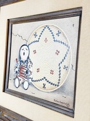Millie Overfield (Tucson) Original Oil Painting Art – The Little Story Teller
