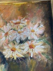 Carla Sue Rucker Nix „Vase Of Flowers Scene“ – Oil Painting – Signed And Framed