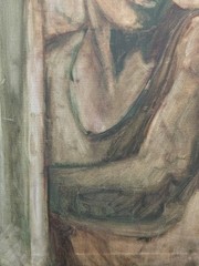 Estate Sale Collection Texas Artist Acrylic Woman Painting on Canvas 24″ x 30″