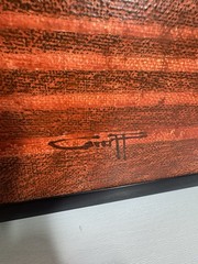 Autographed Mike Alstott Painting Tampa Bay Bucs By Dana Groff Jr. – See Pics!