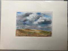 ::FRANZ EHMKE*1928 -2018 GDR PAINTER SCHONFLIESS SUMMER CLOUDS SIGNED BRANDENBURG