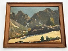 ANTIQUE CALIFORNIA PLEIN AIR PAINTING MASTERFUL 1910’S TO 1920’S OIL MYSTERY ART