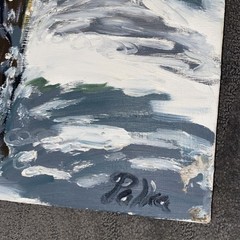 Vntg 1960’s Running Horse Painting Signed Witold Palka 30” X 22” Large