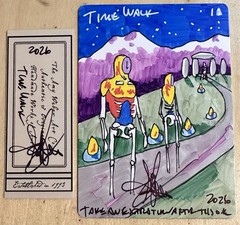 MTG ARTIST Time Walk Sketch Drawing Blank Card Amy Weber