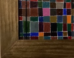 ORIGINAL SIGNED ABSTRACT OIL PAINTING “HARDLY COMPATIBLE ”20 1/4” X 17 1/2”