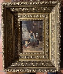 Ludwig Blume Siebert, German (1853-1929), Original Oil On Canvas, Signed