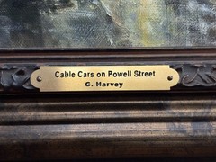 Cable Cars on Powell St. by G. Harvey in frame 24.5inx20.5in 18/50 GI-A/P w/COA