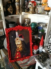 figurative art modern painting frame decorative paint dracula portrait antiques