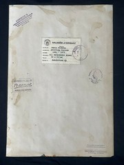 pablo picasso drawing and painting on old paper signed stamped vintage