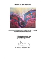 Angel Rivero (Andy) “Encuentro Oculto” 2022 Painting. Contemporary Art.