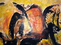Modern Abstract Art Hand Painted With Signature See Pictures