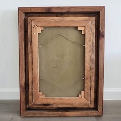 Magallanes Original Oil Painting 1995 Sonoran Doorway Hand-Carved SW Frame Art