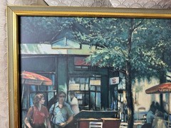 Harry E Buckley 02 „Parisian Scene XXIII“ Oil Painting – Signed And Framed