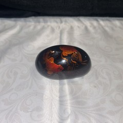 hand painted rock stone art