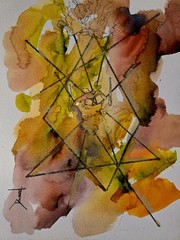 ORIGINAL African American Urban Watercolor painting “ Abstract 2″