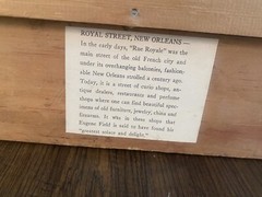 Vintage Framed Paintings Set New Orleans Cityscapes Royal Street French Market