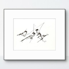 Original Abstract MInimalism 9×12 Sparrows Handmade Signed Bedroom Decor 20