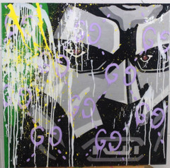 Wall Art Home Decor Painting Comic Book Doctor Doom 2ft x 2ft