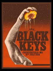 The Black Keys Poster Chesterfield MO 19th July 2026 Concert Tour Print