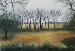 KENT ISLAND VIEW (Maryland) by JAN PONDER – Original PASTEL PAINTING on Paper