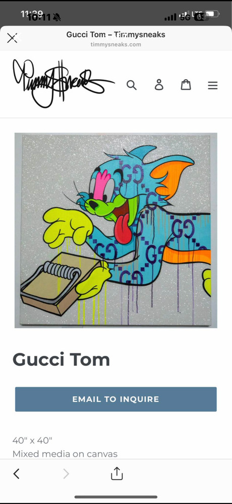 acrylic painting on 40×40 canvas by original artist Timmy sneaks!