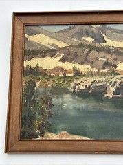 ANTIQUE EARLY CALIFORNIA PLEIN AIR PAINTING MASTERFUL 1910’S OIL MYSTERY ARTIST