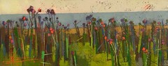 Oil painting Coast Ukrainian painter Canvas Unframed Decor original landscape