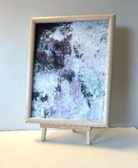 Original Abstract Framed acrylic Painting Contemporary Fine Art 11 x 14 OOAK