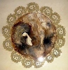 ALBERTO GIRONELLA 18″ x 16” MIXED MEDIA GOUACHE INK ON PAPER PAINTING