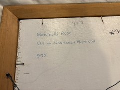 Oil Portrait – Canvas on Plywood – 1997 – Mexicalli Rose Artist: Harry Beukelaer