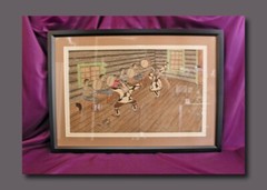 Original Old Eskimo Folk Art Painting – J.O. Tobuk