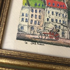 Claudius Girard Cityscape Framed Vintage Original Fine Art Quebec City 1970