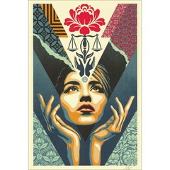 SHEPARD FAIREY (OBEY) – Silkscreen „UPLIFT JUSTICE“ 91x61cm