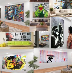 A0 SIZE CANVAS PRINT licensed NEW YORK CITY SAILOR KISS STREET ART painting