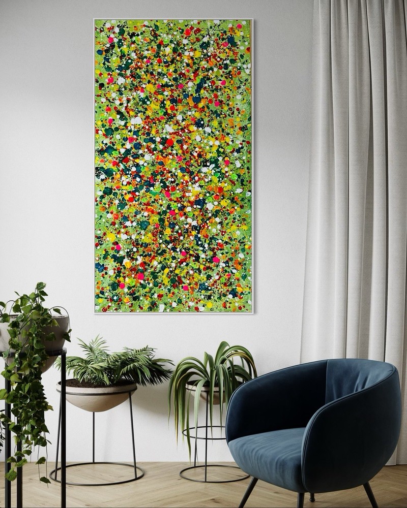 ORIGINAL Acrylic Pictures Painting Abstract Painting Art Modern HAND PAINTED 120x60cm