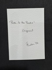 ACEO original watercolor, 2.5 x 3.5 “Path to the Peaks” signed and dated OOAK