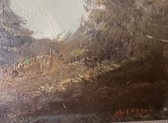 Signed A. Sidor Original Oil Painting Framed European Alpine Landscape