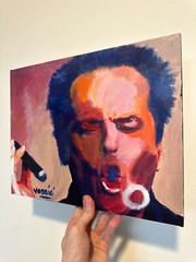Jack Nicholson painting 11×14 Movies art autographed by the artist
