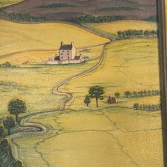 Original Clarence A Carter Oil Painting Corgarff Castle Scotland Framed