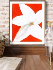 Star Jasmine: Contemporary Expressionist Original AcrylicPainting 11×14 Canvas